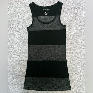 Old Navy Black and Silver Tank Top